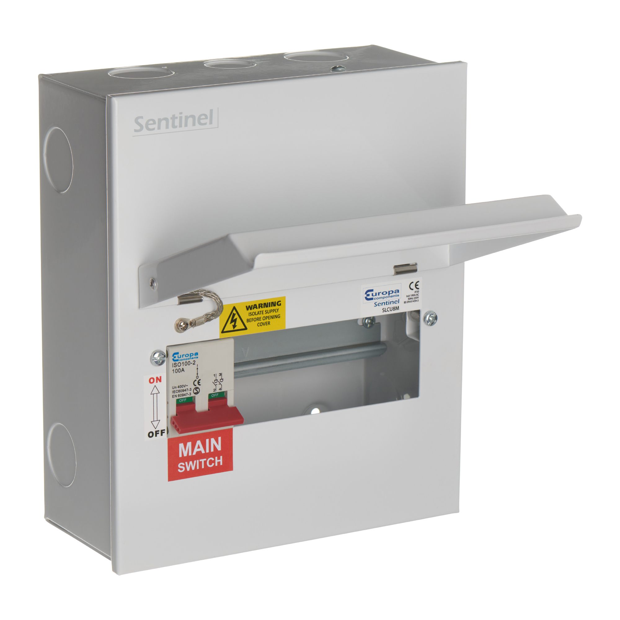 8 Way Main Switch Board High Integrity Consumer Units Sentinel