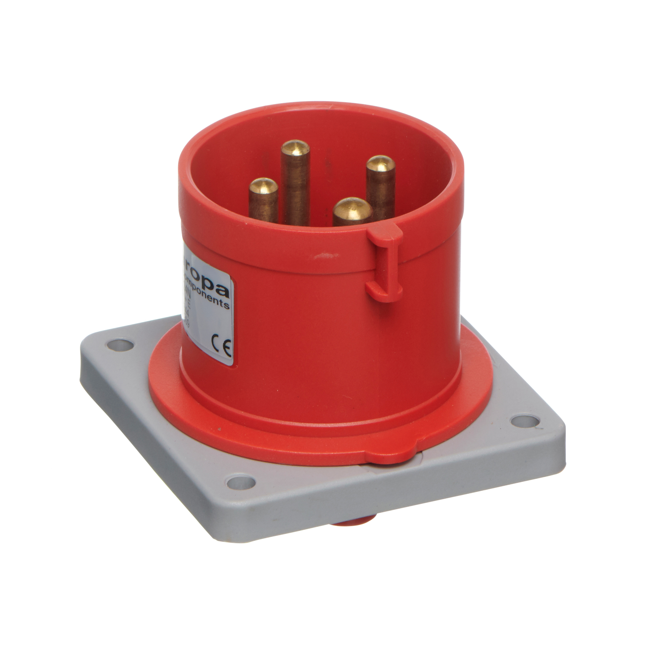 IP44 Panel Mount Appliance Inlet 415V, 32A, 3P + E Europa